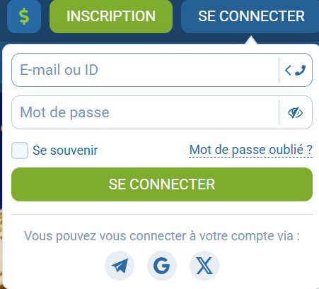 1xbet connection
